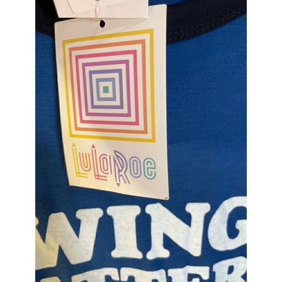 NWT Lularoe Sm Liv Baseball Ringer Tee - Picture 4 of 16